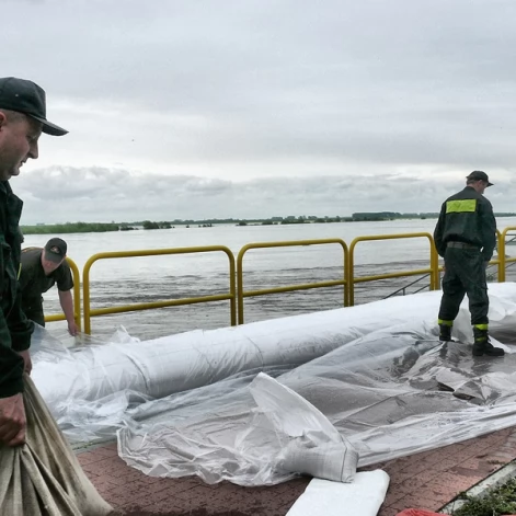 Tczew - Stan Wisły oraz przygotowania do nadejścia fali