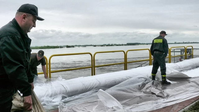 Tczew - Stan Wisły oraz przygotowania do nadejścia fali