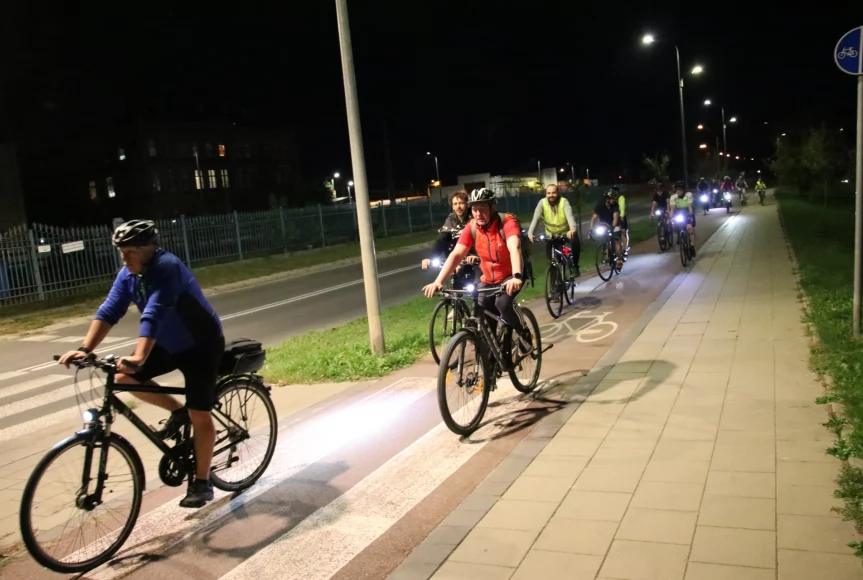 Tczew - Nocny przejazd rowerowy Świetlik