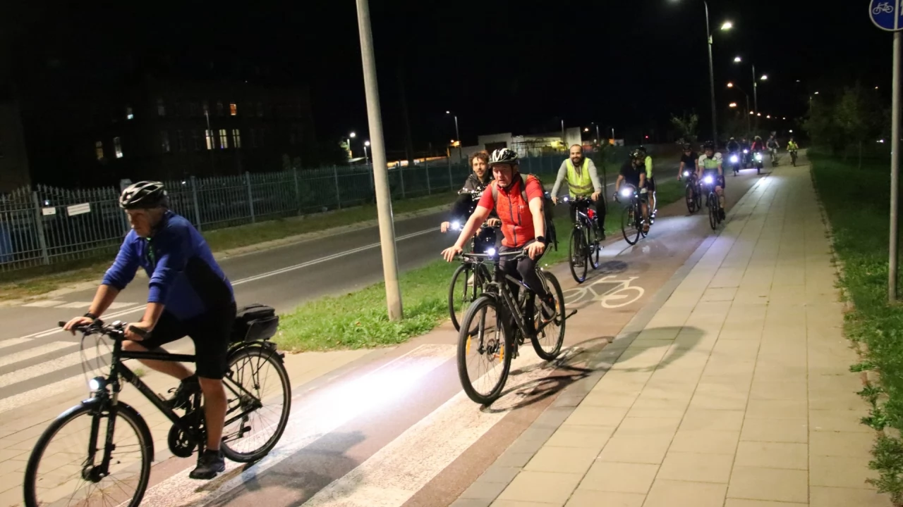 Tczew - Nocny przejazd rowerowy Świetlik