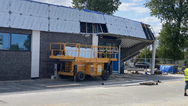 Tczew - Zawaliła się część nowo budowanego marketu Aldi