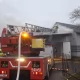 Tczew - Trzynaście zastępów strażackich gasiło pożar wędzarni w Dalwinie