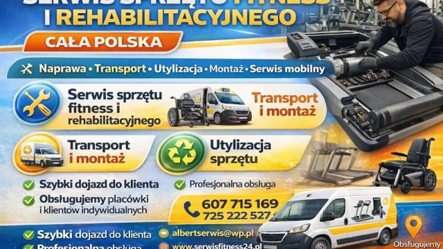 Tczew - Serwis i naprawa sprzętu rehabilitacyjnego u Klienta, Konstancin wyjazdy w Polskę