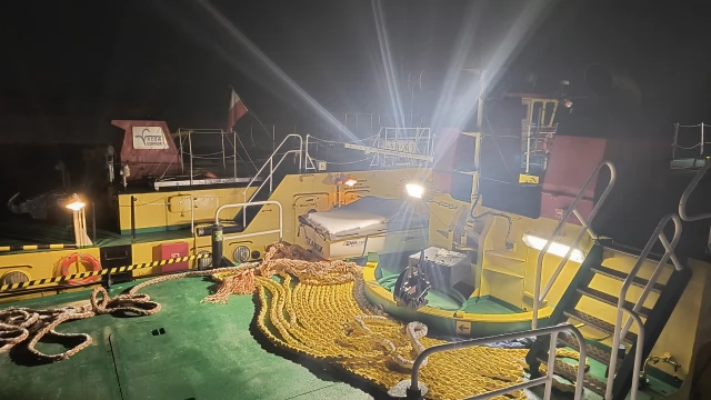 Tczew - Lodołamacze dotarły do Tczewa