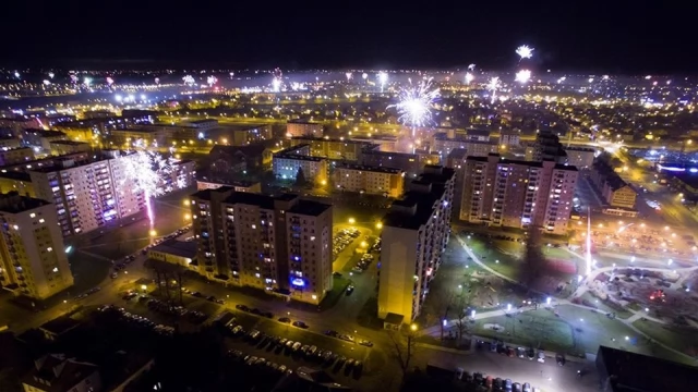 Tczew - Tczewianie przywitali 2020 rok