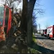 Tczew - Bus uderzył w drzewo na lokalnej trasie