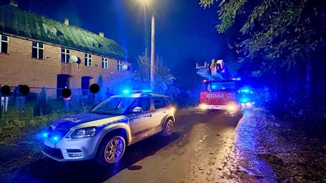 Tczew - Sześć zastępów straży gasiło pożar w Widlicach