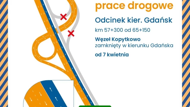 Tczew - Uwaga! Zmiany w organizacji ruchu na A1