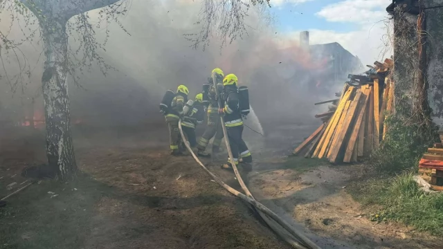 Tczew - 10 zastępów straży gasiło pożar w gminie Gniew