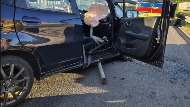Tczew - Wypadek na A1. Jedna osoba ranna