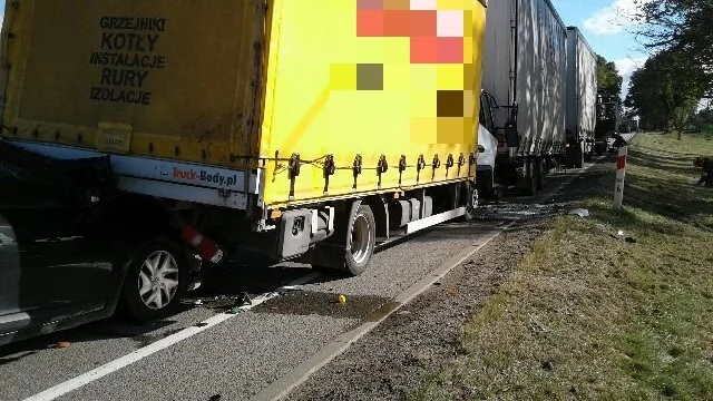 Tczew - Trzy samochody zderzyły się na "berlince"