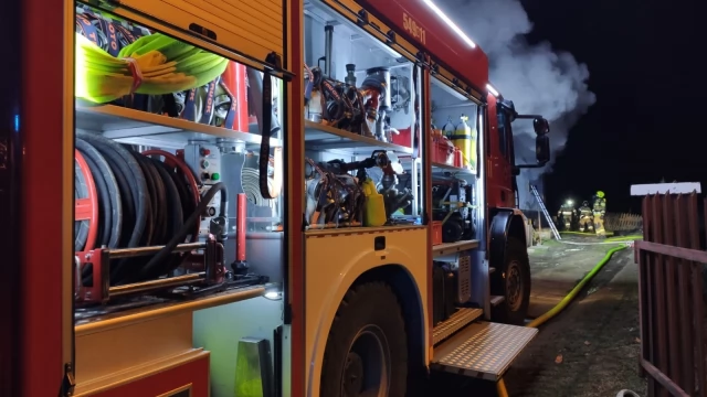 Tczew - Turze. Pożar w jednym z domostw