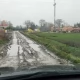 Tczew - Błotnisty dojazd do domów w Czatkowach