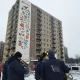 Tczew - Kociewski haft ozdobił ścianę wieżowca. Nowy mural w Tczewie