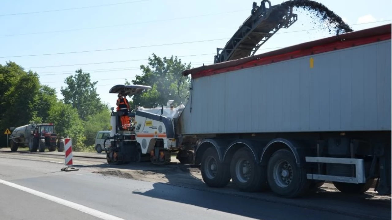 Tczew - Początek remontu dk 91
