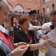 Tczew - Bożonarodzeniowe stoły na zamkowym dziedzińcu