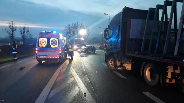 Tczew - Gniew. Zablokowana dk 91 po poważnym wypadku