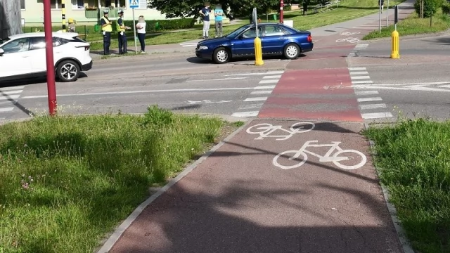 Tczew - Nie ustąpiła pierwszeństwa rowerzyście. 50-latek trafił do szpitala