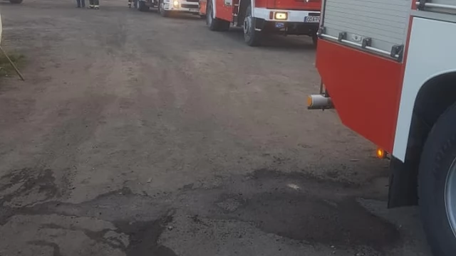 Tczew - Pożar domu w Kolniku