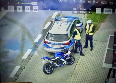 Tczew - Powroty z długiego weekendu. W Tczewie policyjny dron w akcji