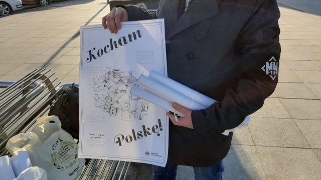 Tczew - Kocham Polskę! - Młodzież Wszechpolska na Walentynki o patriotyźmie i ekologii