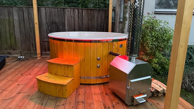 Tczew - Balia ogrodowa z piecem na drewno jacuzzi