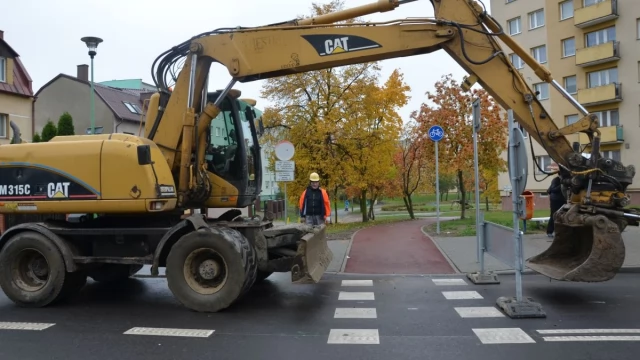 Tczew - Ul. Jedności Narodu. Koniec pierwszego etapu robót