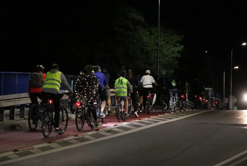 Tczew - Nocny przejazd rowerowy Świetlik