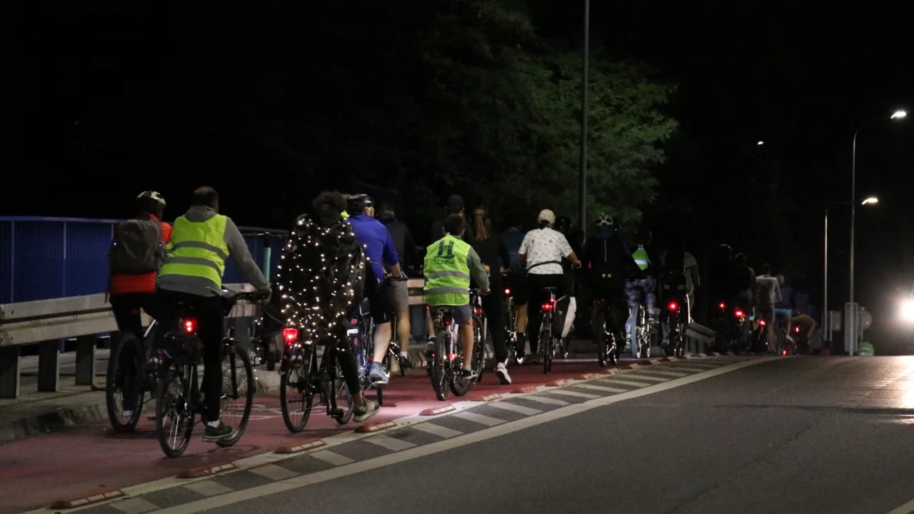 Tczew - Nocny przejazd rowerowy Świetlik