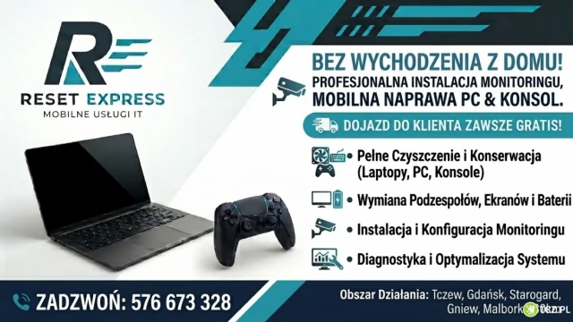 Tczew - mobilny serwis Komputerów Konsol Laptopów PC IT