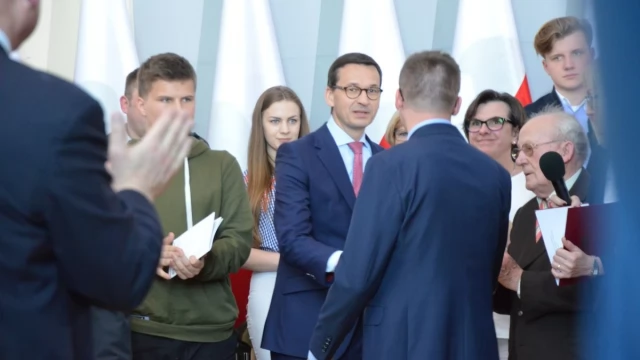Tczew - Mateusz Morawiecki w Pelplinie. Zapytaliśmy o Most Tczewski