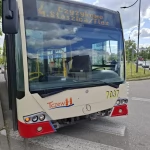 Tczew - Kolizja autobusu i wypadek w Czarlinie