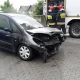 Tczew - Pożar samochodu na ulicy Bałdowskiej