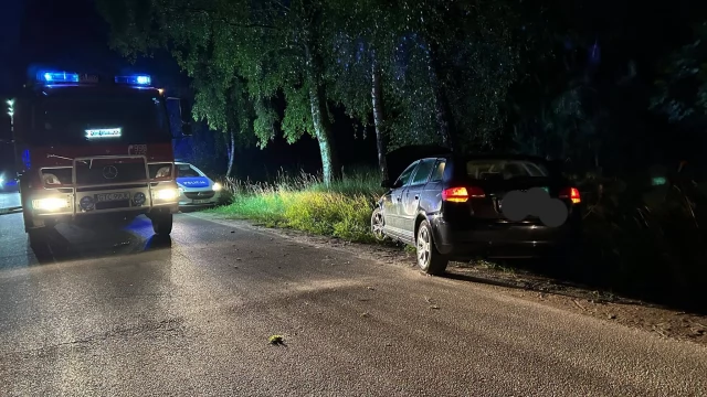 Tczew - Trzy osoby poszkodowane po uderzeniu w drzewo