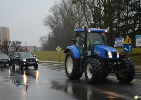 Tczew - W Tczewie protestują rolnicy
