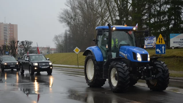 Tczew - W Tczewie protestują rolnicy