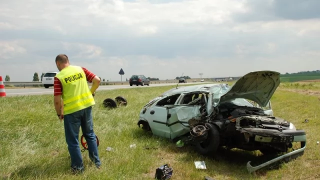 Tczew - Wypadek na A1. Trasa zablokowana, dwie osoby ranne [aktualizacja]