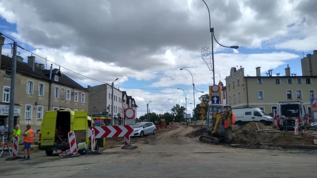 Tczew - Prace na Gdańskiej wkroczyły w kolejny etap