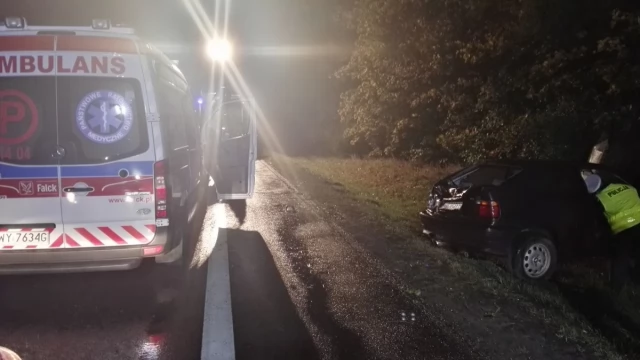Tczew - Pijany kierowca najechał na karetkę udzielającą pomocy