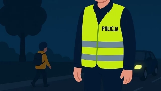 Tczew - Bądź widoczny - bądź bezpieczny! Policjanci apelują o noszenie odblasków jesienią