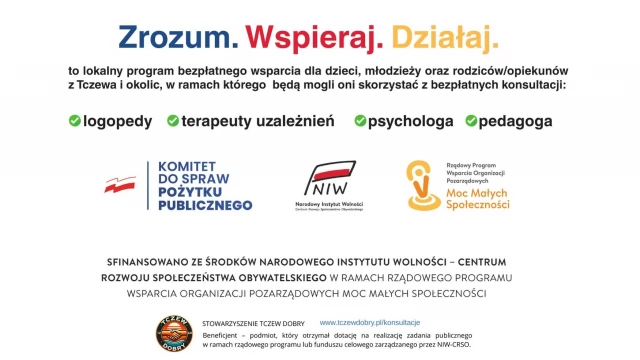 Tczew - "Tczew Dobry - Zrozum. Wspieraj. Działaj" - projekt ruszył