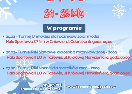 Tczew - Ferie z Powiatowym Ośrodkiem Sportu