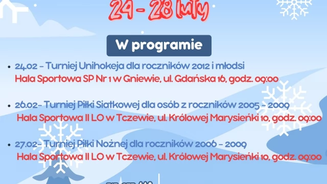 Tczew - Ferie z Powiatowym Ośrodkiem Sportu