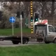 Tczew - Transport ziemi lawetą - ładunek zabezpieczono... pasami
