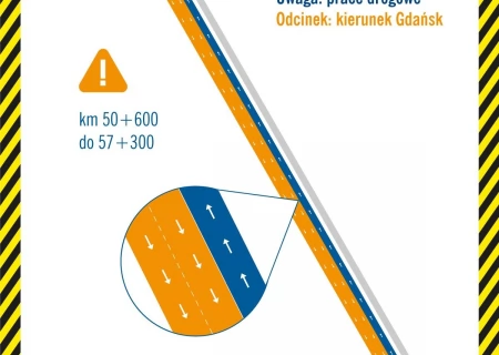 Tczew - Kolejny etap prac na autostradzie A1