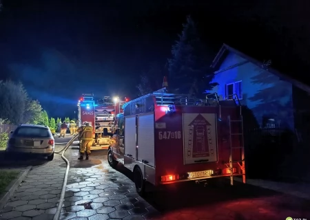 Tczew - Pożar w Rokitkach. W akcji siedem zastępów straży