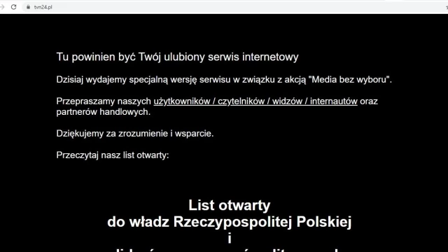 Tczew - Wielki protest mediów przeciwko rządowemu pomysłowi. Dzień bez radia, telewizji, internetu