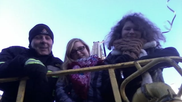 Tczew - 9-metrowa choinka i święty Mikołaj na Suchostrzygach