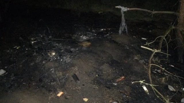 Tczew - Pożar na dawnym poligonie - poparzony bezdomny mężczyzna. Trawę podpalili nieletni?