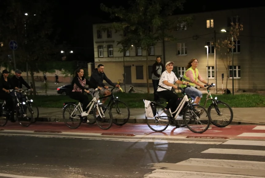 Tczew - Nocny przejazd rowerowy Świetlik